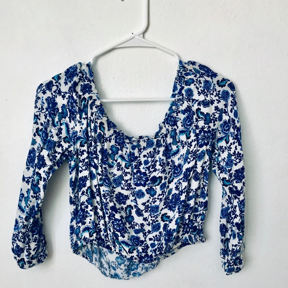 Off the shoulder crop top